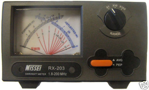 Nissei RX 203 VSWR Meter 1.8 - 200MHz