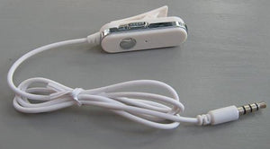 Iphone headphone extension & volume cable WHITE