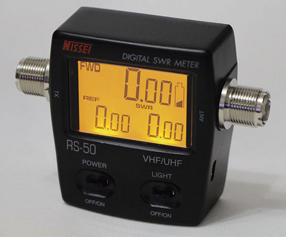 Nissei RS 50 VHF UHF Digital SWR/Wattmeter 125-525MHz 2m 70cm