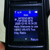 VERO VR-N75 UHF TWO WAY RADIO WITH GPS
