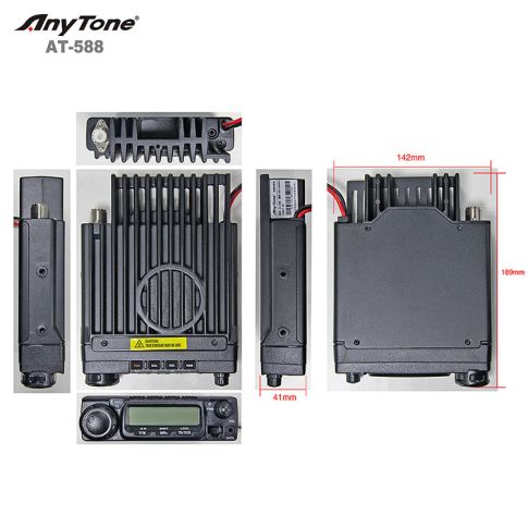 ANYTONE AT 588 66-88 Mhz 4m 70MHz Ham Radio PRE PROGRAMMED + programming Cable