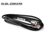 AV 508 DESK CONDENSER MICROPHONE HAM RADIO + CONNECTION LEAD