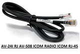 AV 508 DESK CONDENSER MICROPHONE HAM RADIO + CONNECTION LEAD