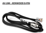 AV 508 DESK CONDENSER MICROPHONE HAM RADIO + CONNECTION LEAD