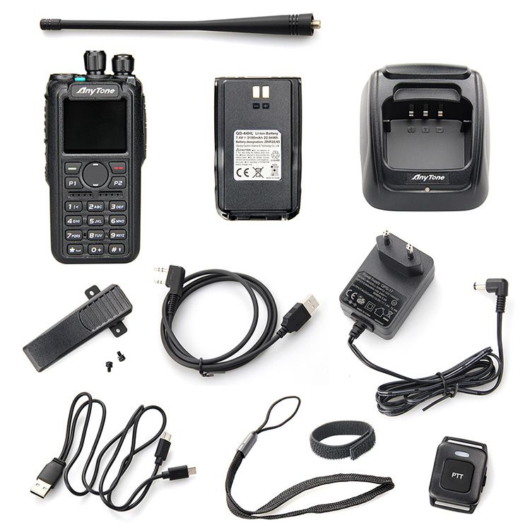 Anytone AT-D878UVII "PLUS" DMR Hand Held GP, VHF/UHF Dual-band Digital/Analog