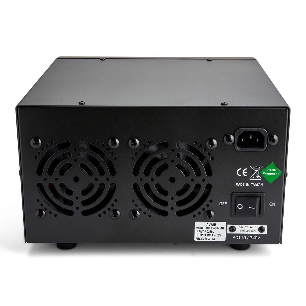 Avair AV-6065NF is a 65A PSU switching power supply. It is adjustable CB Ham Radio