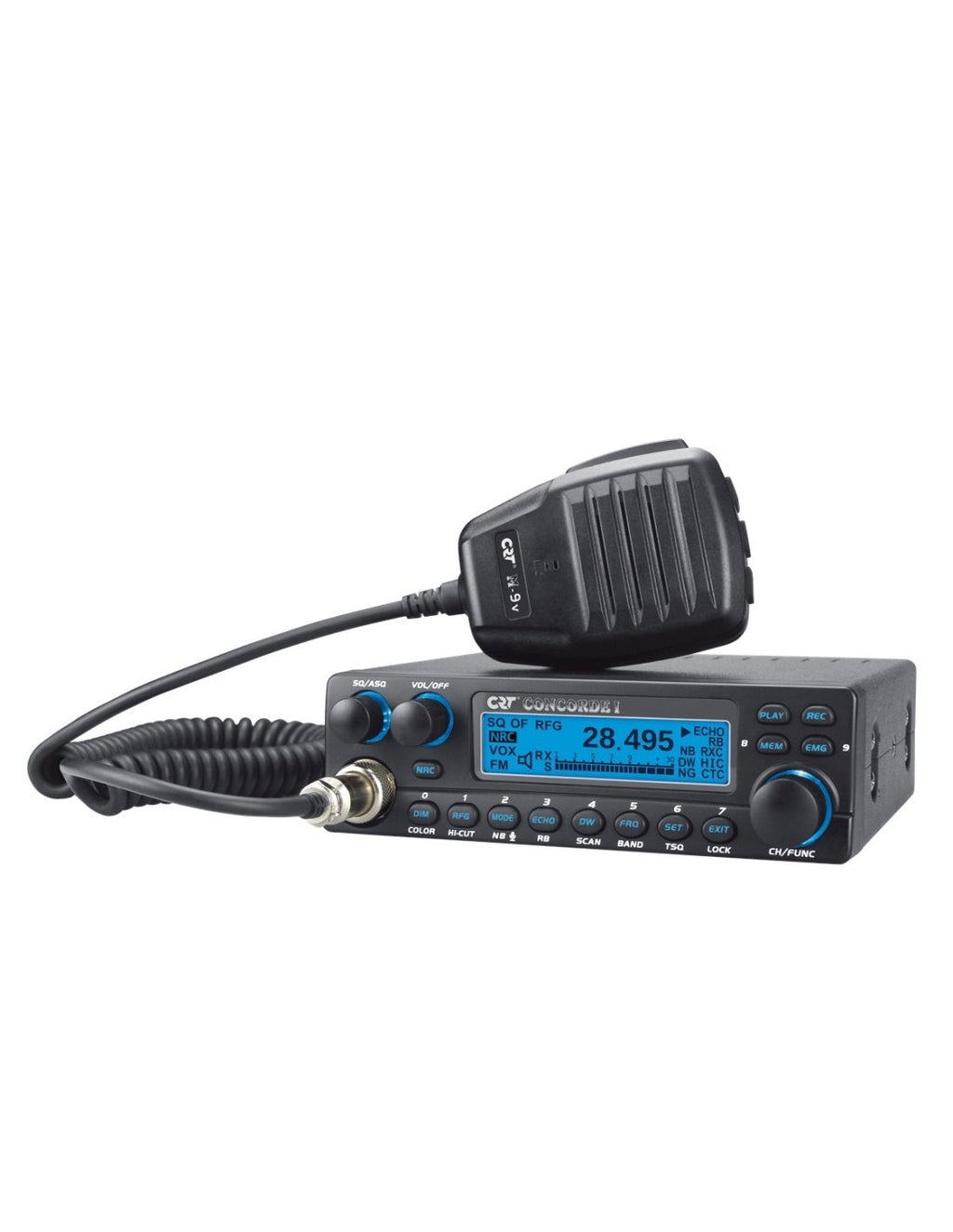 CRT CONCORDE I CB Ham Radio AM FM  60w pep