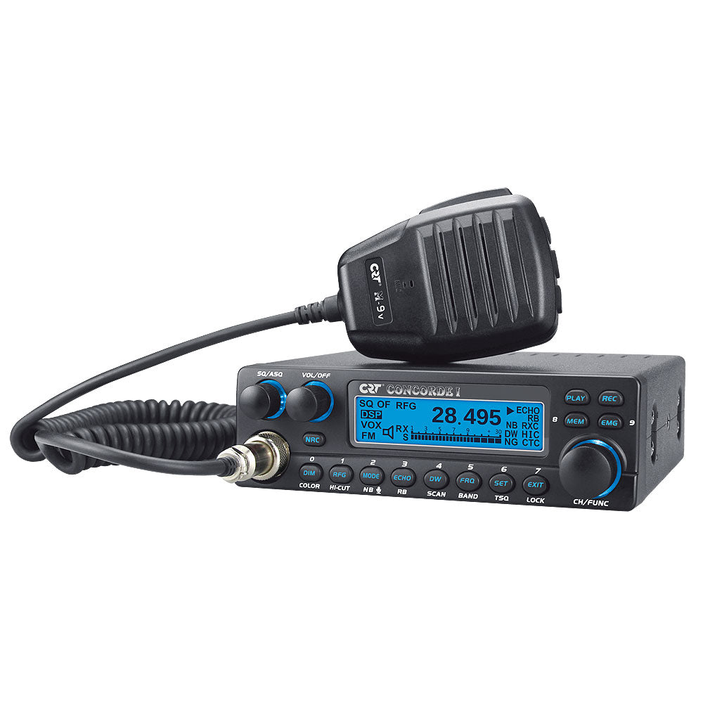 CRT CONCORDE I CB Ham Radio AM FM  60w pep