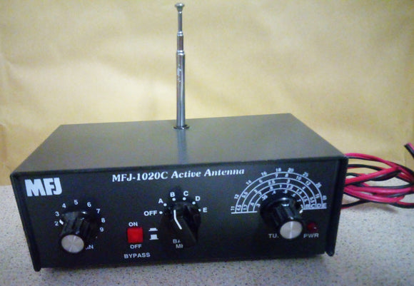 MFJ-1020C SWL ACTIVE INDOOR ANTENNA 0.3 - 40 MHZ (USED) MINT CONDITION AS NEW.