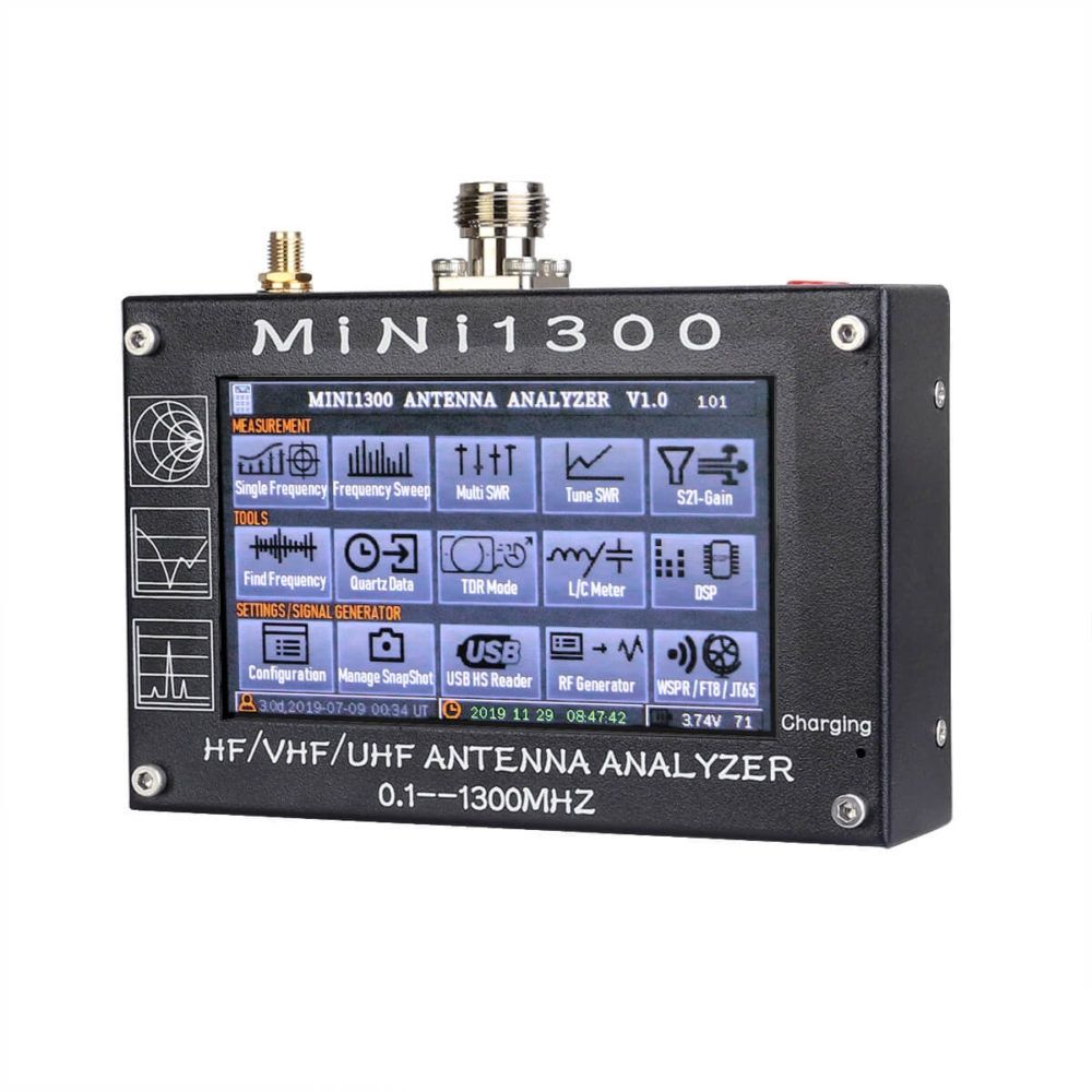 MINI-1300 0.1-1300MHZ HANDHELD ANTENNA ANALYSER HF VHF UHF