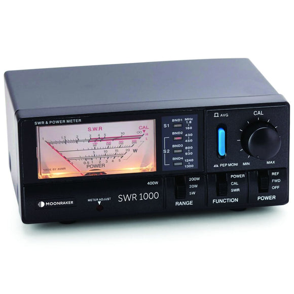 Moonraker SWR-1000 1.8-1300MHz 400W VSWR Power Meter HF VHF UHF 23cm