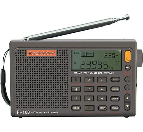 RADIWOW R-108 Portable FM SW Full Band Digital Radio with Ham Radio NO BOX