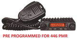 CRT SPACE U RADIO 446 PMR PRE PROGRAMMED + JETFON A 400 AERIAL 10m RG8 COAX PSU