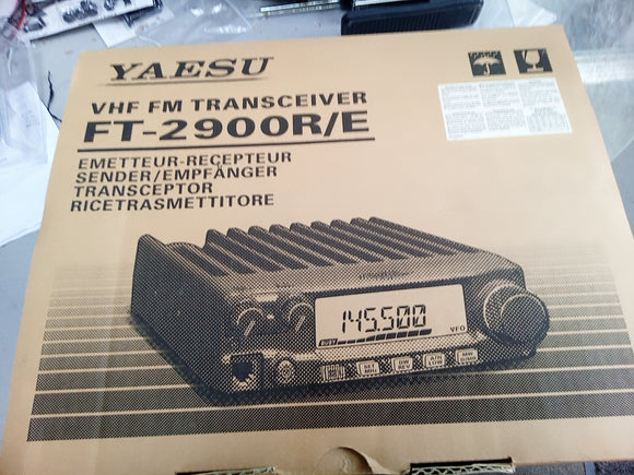 Yaesu FT-2900 transceivers boast 75 watts of output USED