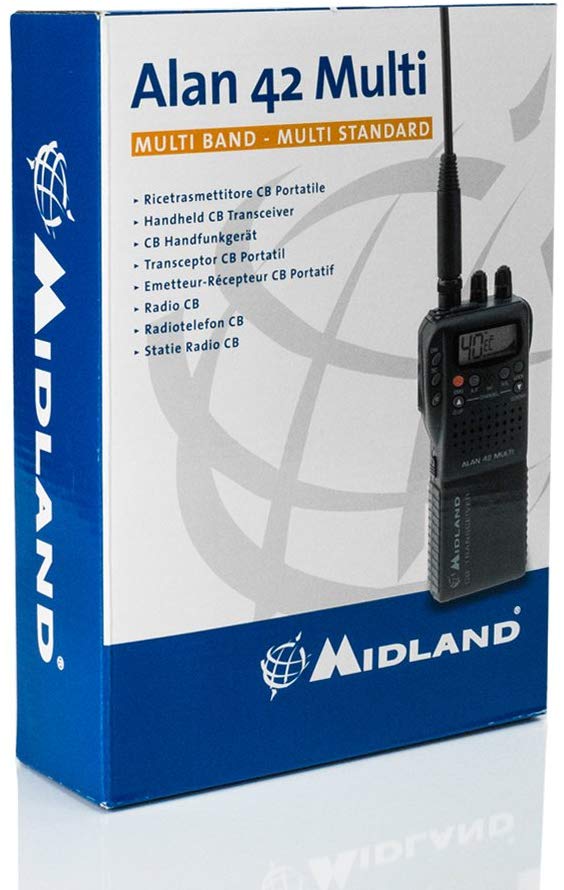Midland Alan 42 DS AM FM Multi Band 42 DS Handheld CB + Moonraker Mini Mag Mount