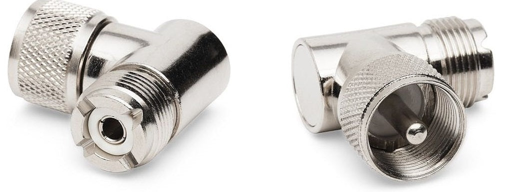 L CONNECTOR PL259 to SO239