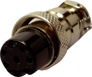 PLUG 8 pin metal female microphone plug with built-in cable grip