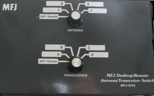 MFJ 4724 4 position desk/remote antenna transceiver switch 1.8-150MHz