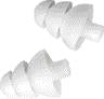 Etymotic etyBLU ER89-755  3-flange eartips (long stem)