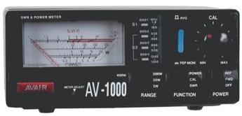 AVAIR AV-1000 SWR VSWR/POWER Meter 400w HF VHF UHF