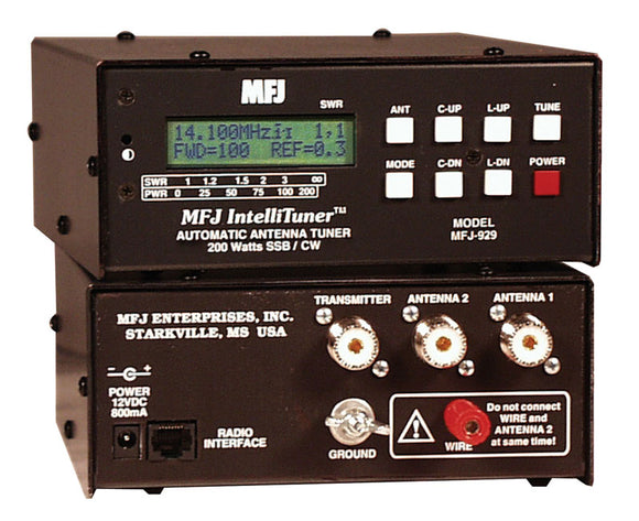 MFJ-929 Compact 200W 1.8 - 30MHz Automatic Antenna Tuner