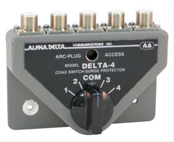 ALPHA DELTA-4B COAXIAL SWITCH HF VHF UHF HF VHF UHF