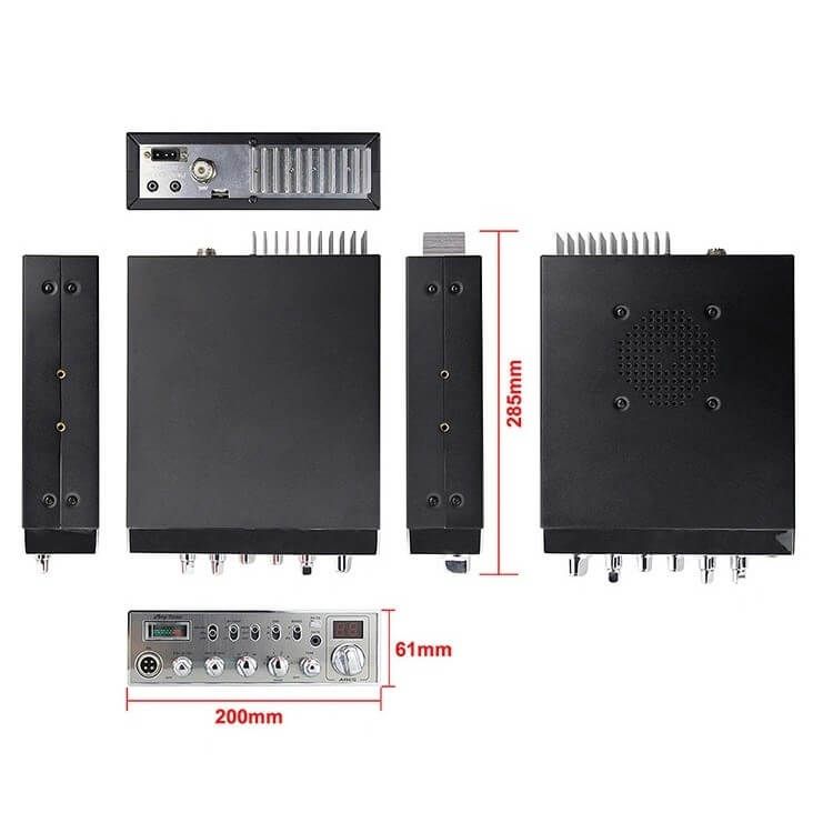 ANYTONE ARES II AM/FM/SSB 10M 11M MOBILE TRANSCEIVER CB HAM RADIO + SOFTWARE CABLE