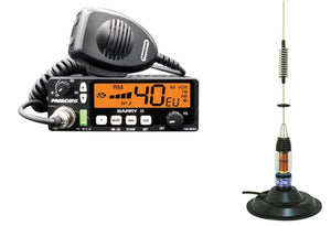 President Barry 11 AM FM EU UK Mobile Multi CB Radio + PNI ML70 FC MAG