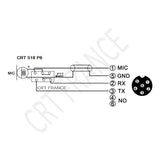 CRT S 518 P6 6 pin Microphone