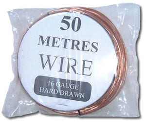 HARD DRAWN COPPER WIRE 50M REEL (HCW-50) AERIAL ANTENNA