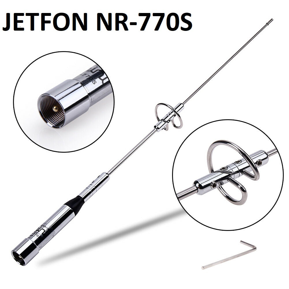 Mobile Dual Band Antenna Jetfon NR 770S VHF UHF 2m 70CM