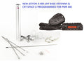 CRT Space U UHF Radio 446 PMR PRE PROGRAMMED + JETFON A 400 UHF BASE AERIAL ANTENNA