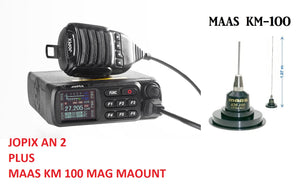 Jopix AN 2 CB Multi Mobile Transceiver Radio UK 40 27/81 MAAS KM 100 MAG MOUNT