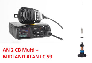 Jopix AN 2 CB Multi Mobile Transceiver Radio UK 40 27/81 + MIDLAND LC 59 MAG