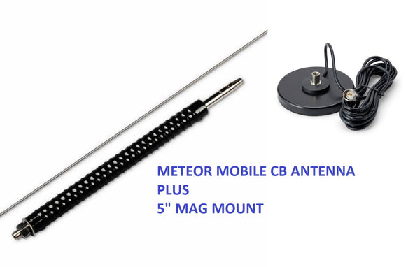 METEOR MOBILE CB ANTENNA AERIAL PLUS 5 INS MAG MOUNT