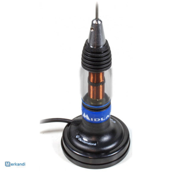 MIDLAND ALAN LC 59 CB MAG MOUNT ANTENNA WITH 4 METERS CABLE