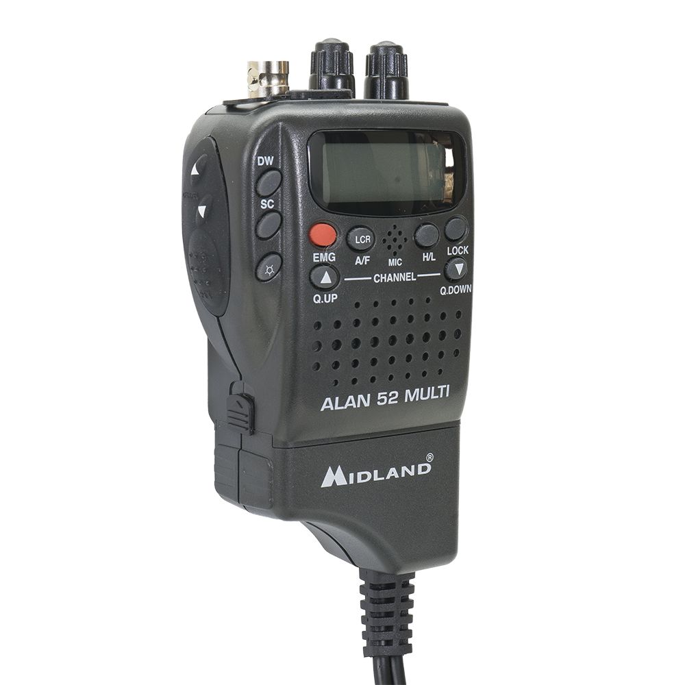 Portable CB Radio Midland Alan 52 DS Multi UK EU Channels Handset