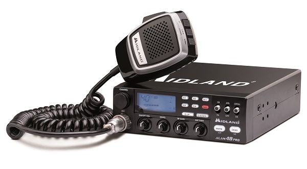 Midland 48 Pro 80 Channel CB Multiband Radio with ASQ Digital, AM / FM 12-24V