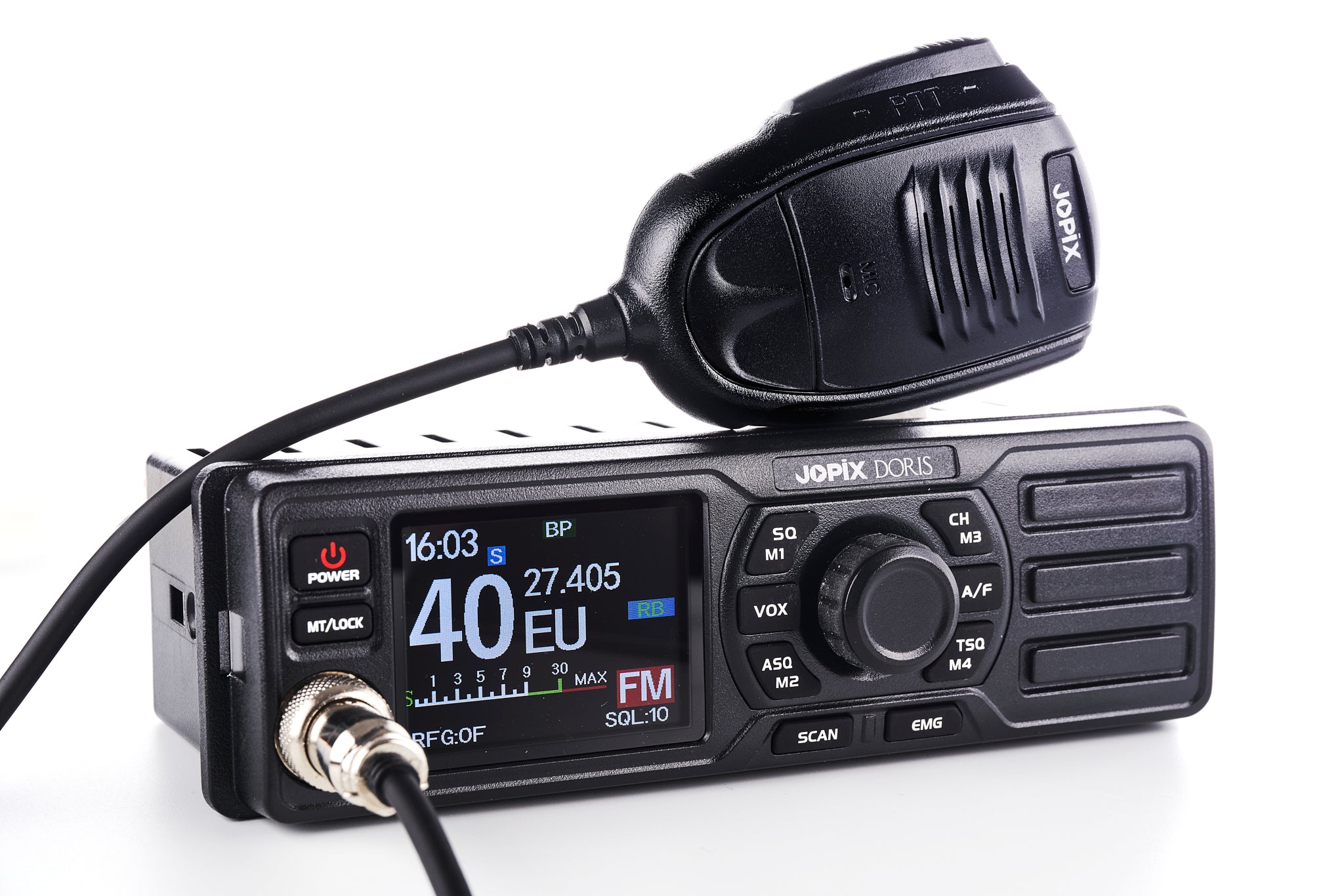 ANYTONE JOPIX DORIS CB RADIO FRONT SPEAKER+ ARTICULATED SUCKER MOUNT