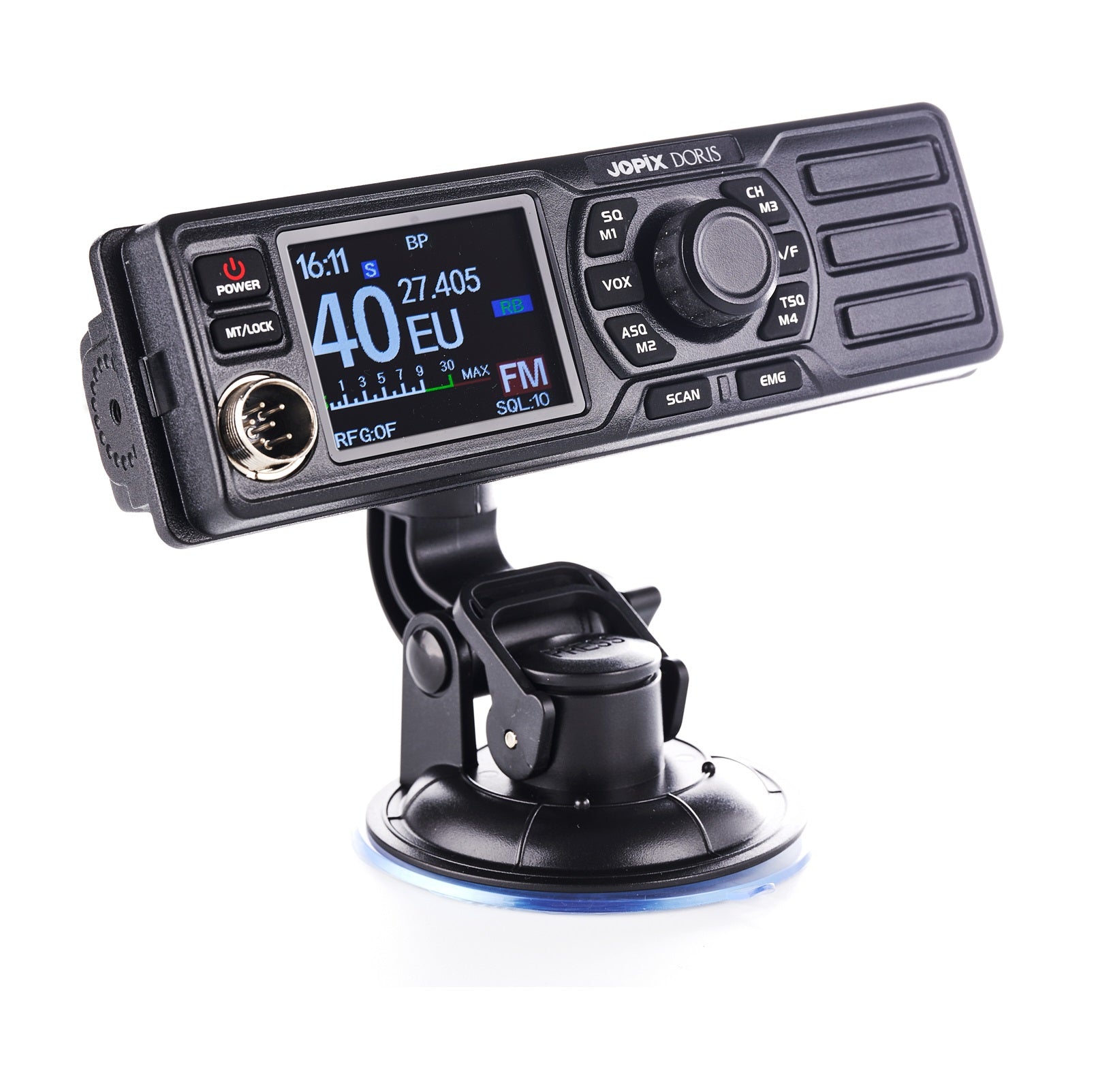 ANYTONE JOPIX DORIS CB RADIO FRONT SPEAKER+ ARTICULATED SUCKER MOUNT ...