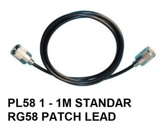 PL58 1 - 1M STANDARD RG58 PATCH LEAD