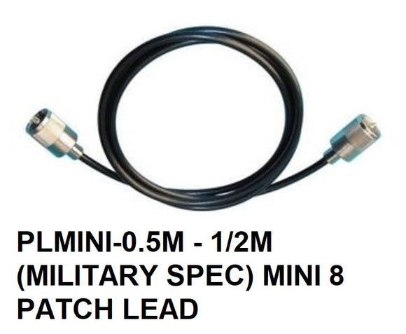 PLMINI 0.5M - 50CM MILITARY SPEC MINI 8 PATCH LEAD