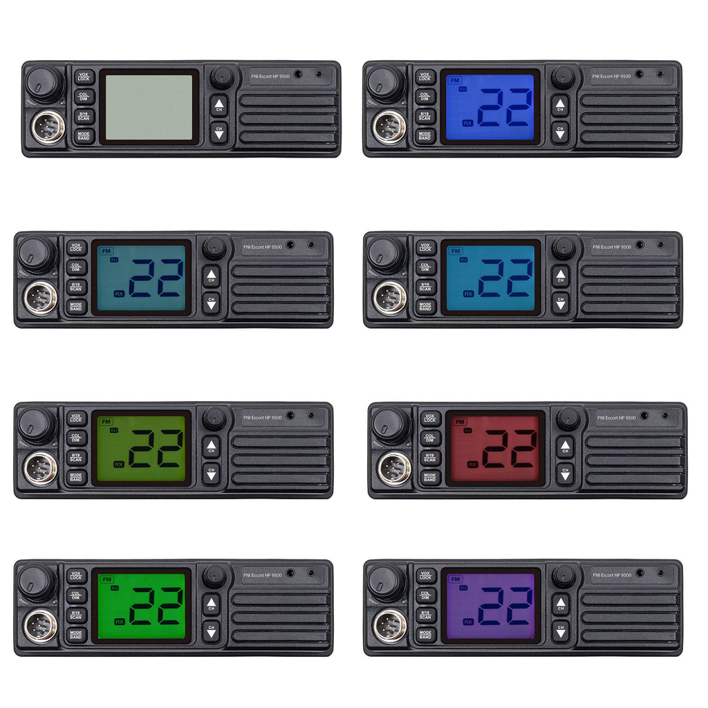 CB PNI Escort radio station HP 9500 multistandard, AM FM, 12V 24V power Front Speaker