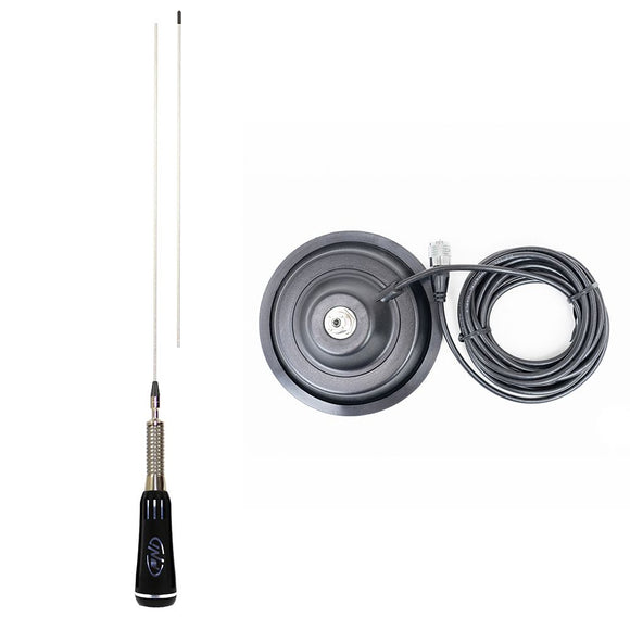 PNI CB Antenna Pack Led 2000 length 90 cm and magnetic base PNI 145. 500w illuminates during transmission