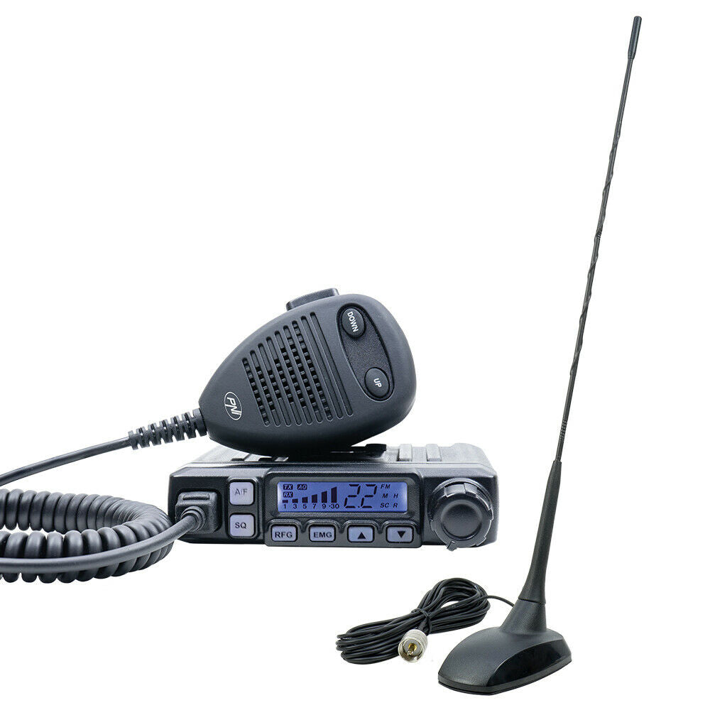 PNI CB Radio Escort HP 7120 . ASQ RF Gain, 4W, 12V with CB Antenna PNI Extra 48