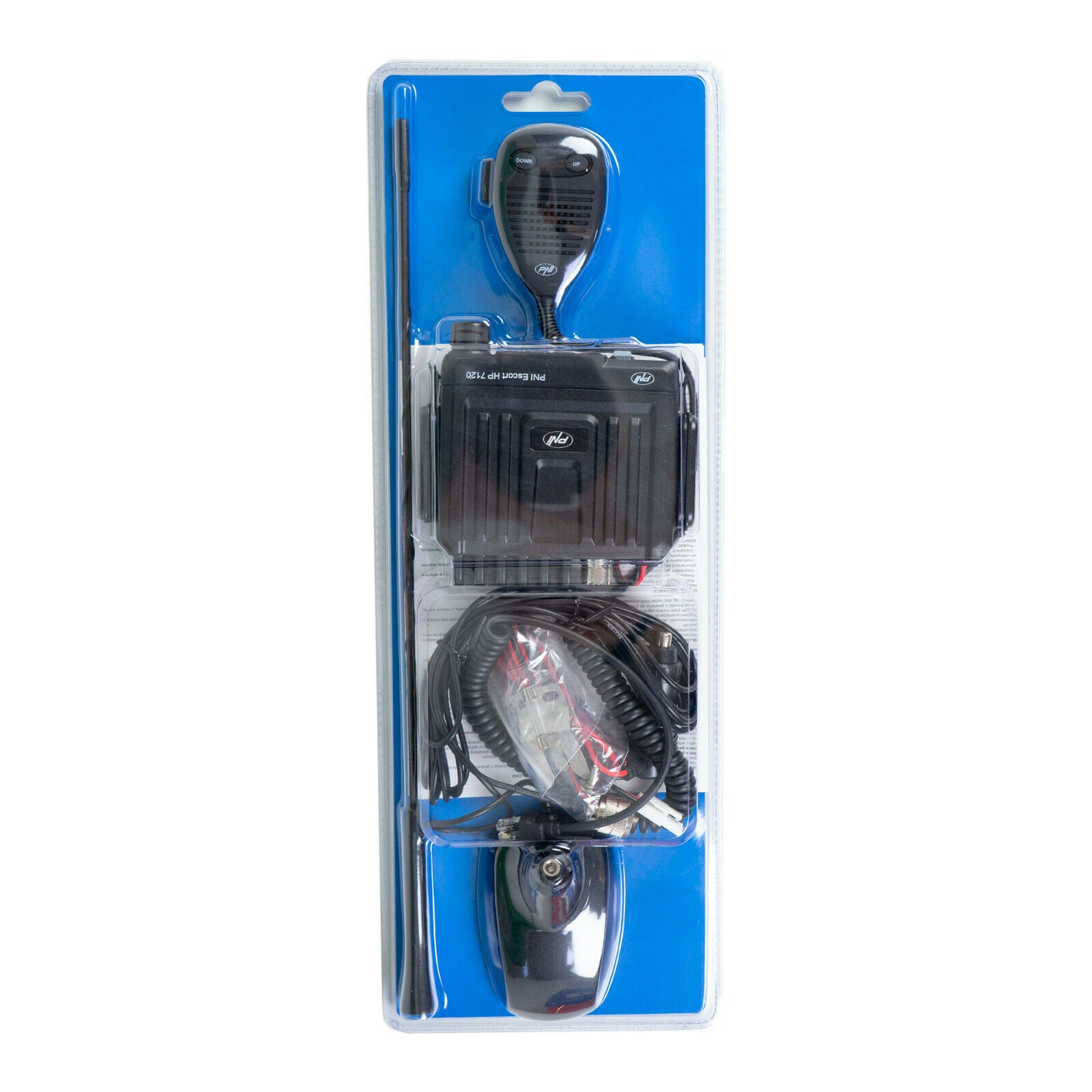 PNI CB Radio Escort HP 7120 . ASQ RF Gain, 4W, 12V with CB Antenna PNI Extra 48