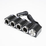 PNI Lighter 04 12V / 24V 4 Way CIGARETTE LIGHTER SPLITTER & 2 x USB Ports , LED indicator