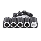 PNI Lighter 04 12V / 24V 4 Way CIGARETTE LIGHTER SPLITTER & 2 x USB Ports , LED indicator