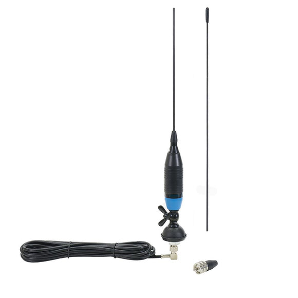 CB Mobile Antenna PNI Super 9 with butterfly length 124 cm with RG58 cable 4m