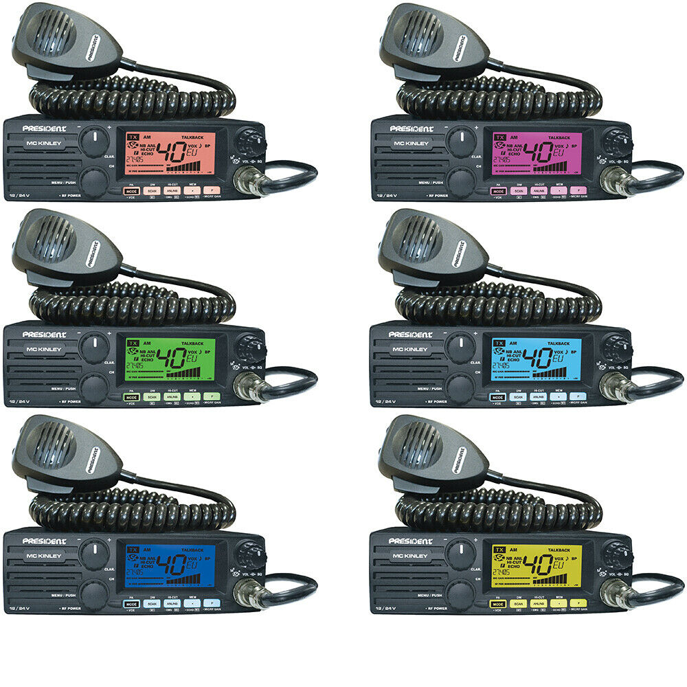 President McKinley AM FM LSB UK 40 CB RADIO HAM 10M 11M 12M MULTIMODE 12v 24v RADIO